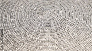 Silver Abstract Shiny Round Rotating Background. Silver Surface Rotation, Close-up. Silver Texture, Structure. Stock Video