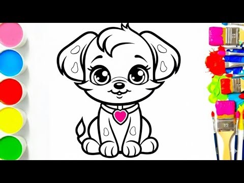 How to Draw a Cute Dog | Easy Step by Step Drawing
