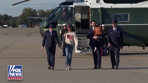 WATCH: Vice President Vance boards Air Force Two with second lady Usha Vance and their children. | Barron's Squad