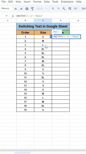 switch or rearrange text in Google Sheets
