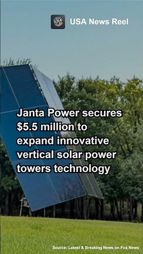 Texas Startup Raises $5.5M for Revolutionary Solar Towers Producing 50% More Energy #usanews