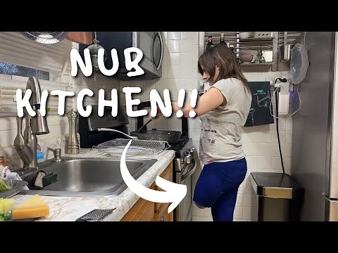 Amputee Cooking Without A Prosthesis!