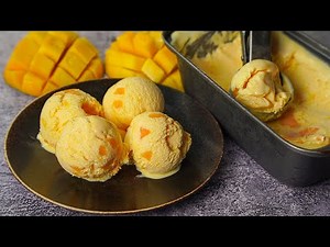 Mango Ice Cream Recipe | Homemade Mango Ice Cream Recipe Without Condensed Milk | Yummy