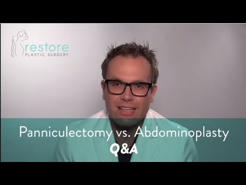 Dr. Benjamin Brown, Plastic Surgeon - Panniculectomy vs Abdominoplasty - Q & A
