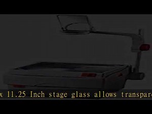 Apollo 3000 Lumen Open Head Overhead Projector with Marker, 15 x 14 x 27 Inches (V3000M) , Gray