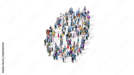 San Marino Nation Population Diversity Country Map Shape Animation