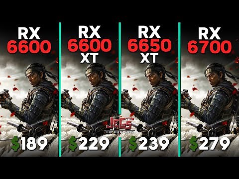 RX 6600 vs RX 6600 XT vs RX 6650 XT vs RX 6700 | Ryzen 5 7600 | Tested in 15 games