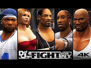 Def Jam: Fight for NY - All 69 Character Finishers, Intros, and Post Win Trash Talk (4K60)