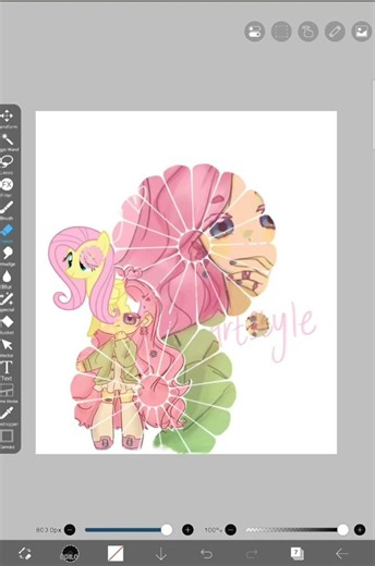 drawing fluttershy in my artstyle #youtubeshorts #fluttershy #fanart #artist #drawing #mlp
