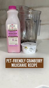 Feeling festive? This pet-friendly cranberry milkshake adds a holiday inspired boost to your dog’s diet! | Primal Pet Foods