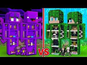 JJ and Mikey: DARK vs HACKERS STATUE BATTLE in Minecraft - Maizen