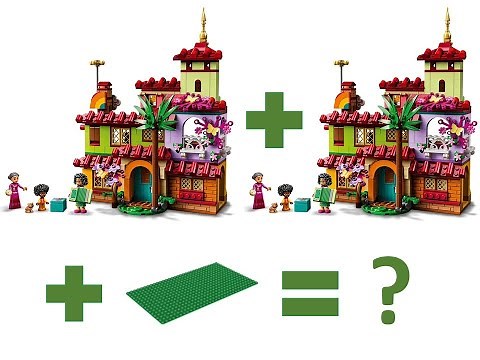 LEGO MOC - Enchanted House - Modification of 2x Madrigal House sets 43202