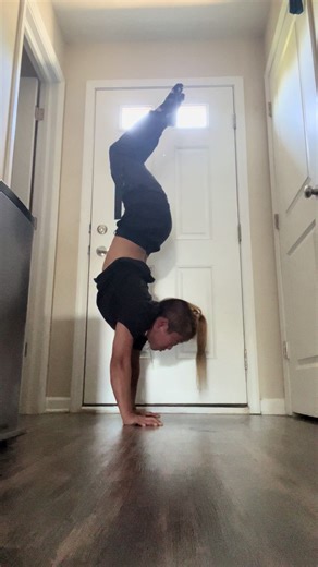 Snake handstand practice