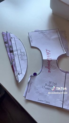 Doll clothes pattern free! lele’s designs on YouTube. #sewing #dollclothes #freepattern