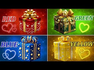 RChoose Your Gift 🎁 | Red 💖 Green 💚 Blue 💙 Yellow 💛 | 4 Gift Box Challenge #ChooseYourGift #Puzzlish