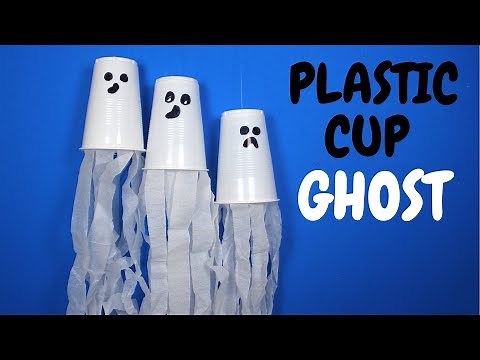 How to Make a Plastic Cup Ghost | Halloween Craft for Preschoolers