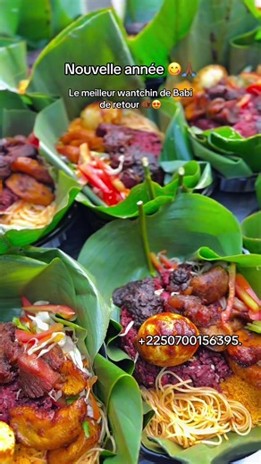 Nous sommes de retour avec le meilleur wantchin de Babi 👀💯🫵🏾 Pour passer commande c’est simple laisse nous un message sur WhatsApp #abidjan225🇨🇮 #tiktokivoire225🇨🇮 #pourtoi #restaurantabidjan #abidjan