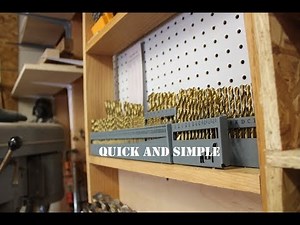 Simple drill bit storage...
