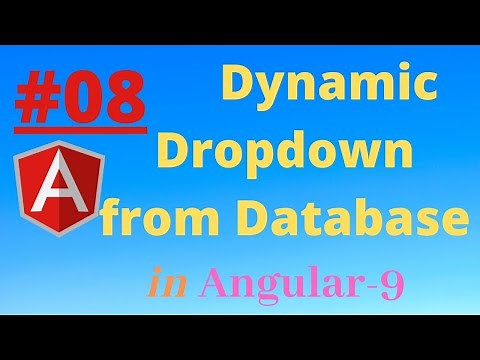 How to create Dynamic dropdown From Database in Angular 9 and web api 3.0 |Save Category | Part-8