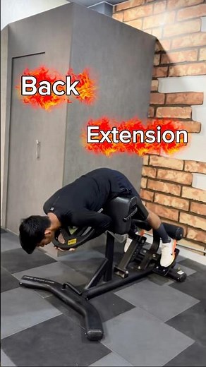 Back Extension :- A powerful exercise to strengthen your lower back , glutes, and hamstring.
