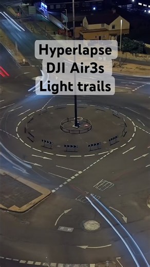 DJI Air3s - Hyperlapse | light trails 🔥