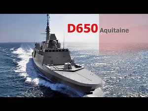 Aquitaine D650 - Close-up of the French Multi-role Stealth Frigate