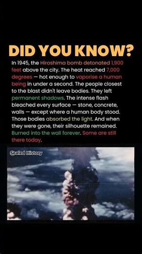The Flash That Bleached Everything #atomic #ww2