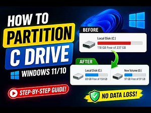 How to Partition SSD C Drive in Windows 11/10 Without Losing Data (Step by Step)