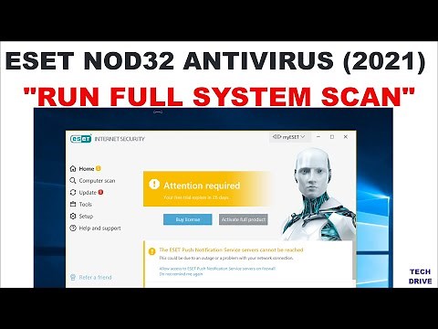 ESET NOD32 - Antivirus run Full System Scan || Scan Your PC || TECH DRIVE