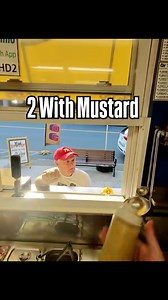 Two with mustard real quick. #hotdog #sabrett #mustard | Devil Dogs HD