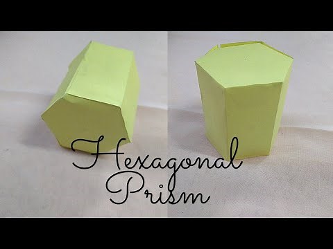 How to make a hexagonal prism with paper || Paper hexagonal prism