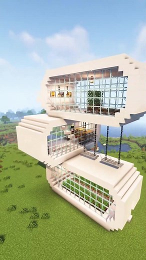 Futuristic 3 Story House in Minecraft