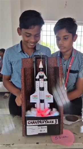 CHANDRAYAAN 3 working model launched #scienceprojectworkingmodel #chandrayaan3 #experiment