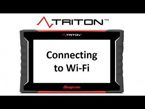 Connecting to Wi-Fi | TRITON™ Training