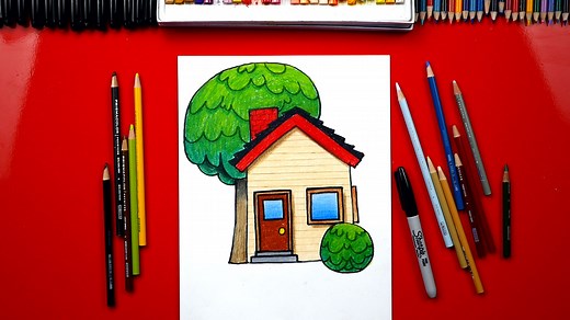 How To Draw A House Emoji - Art For Kids Hub -