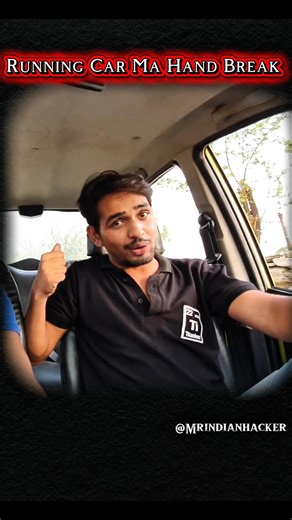 Full Speed Me Hand Brake Laga Diya 😳🔥 | @MRINDIANHACKER #car #dilrajbhai #shorts #experiment