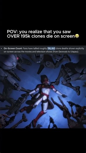 POV: you realize how many clones ACTUALLY died...