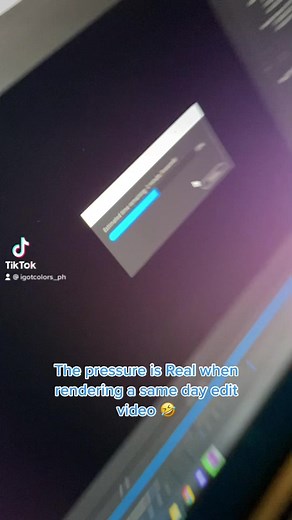 That moment we pray “Adobe Media Encoder : Error Compiling Movie” will not pop out to the screen 🤣🙈 #COLORS | I Got Colors