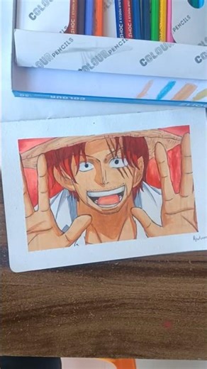 Shanks drawing😍 #anime #onepiece #luffy #strawhats #shanks #drawing #art #artist