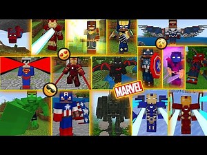 New Marvel Superhero Mods for Minecraft Pe 😍| MCPE 1.20+