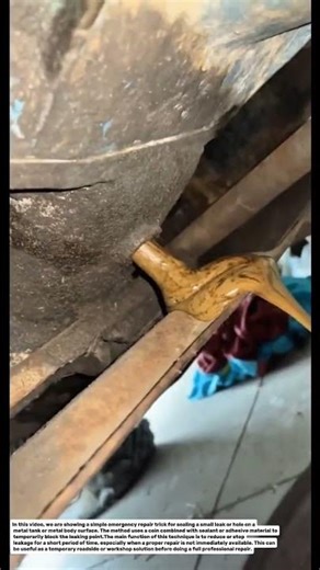 Smart Emergency Leak Fix! Sealing a Small Tank Hole with a Coin.