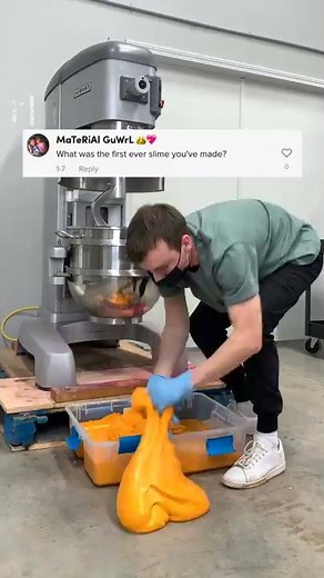 His First Time Making Slime