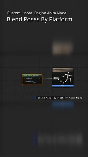 Blend Poses By Platform - Custom Unreal Engine 5 Node #unrealengine #animation #coding #gamedev
