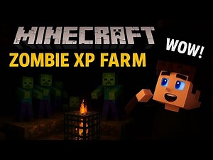 Best Zombie XP Farm for Java & Pocket Edition (Fast & Efficient!) #minecraft #gaming #tutorial
