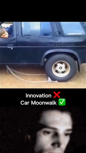 Beyond the stars on Instagram: "Have you ever seen a car doing moonwalk? In this fascinating clip, a car appears to move backward even though its wheels are turning forward — giving the illusion of a moonwalk! But it’s not magic — it’s engineering genius. A 2-rod mechanism beneath the rear wheel cleverly redirects the motion: as the wheel spins forward, the rods translate that rotation into backward movement of the entire car. It’s a brilliant example of how mechanical systems can defy our expec