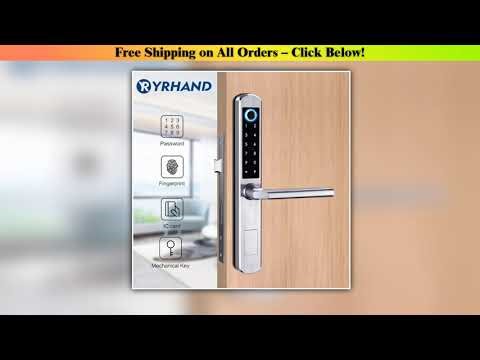 Stainless steel Waterproof biometric fingerprint door Lock electronic Smart door lock RFID Card