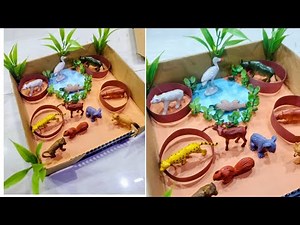 Zoo Model Making For school project/Science Exhibition Model /Craft Zoo Model