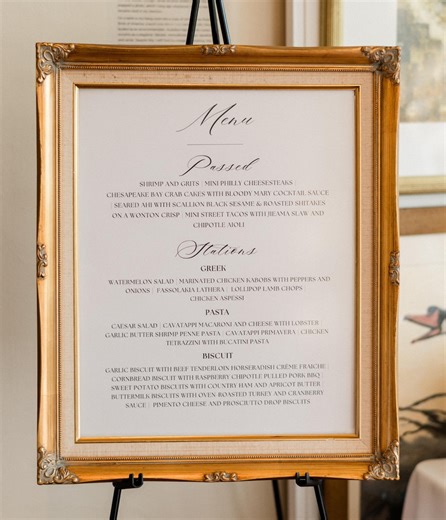 Hochzeit Menü Schild Vorlage | Script Canva Empfang Essen Menü | Franklin-Kollektion - Etsy.de