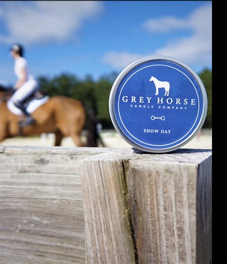 Falling off at a 2 foot jump keeps you humble. Just saying. 😂 Limp your way back home and light one of our Show Day candles instead! 🕯️