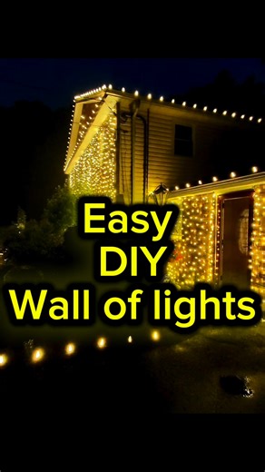 DIY Wall of Light 💡 made super simple with the cable clamps #christmaslightinstallation #christmasdiy #christmaslights | Fredrick Zimmerman